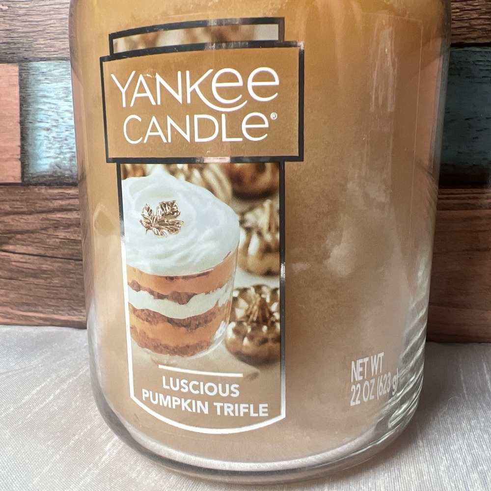 Yankee Candle‎ Luscious Pumpkin Trifle Jar   22 oz Discontinued - Picture 2 of 4